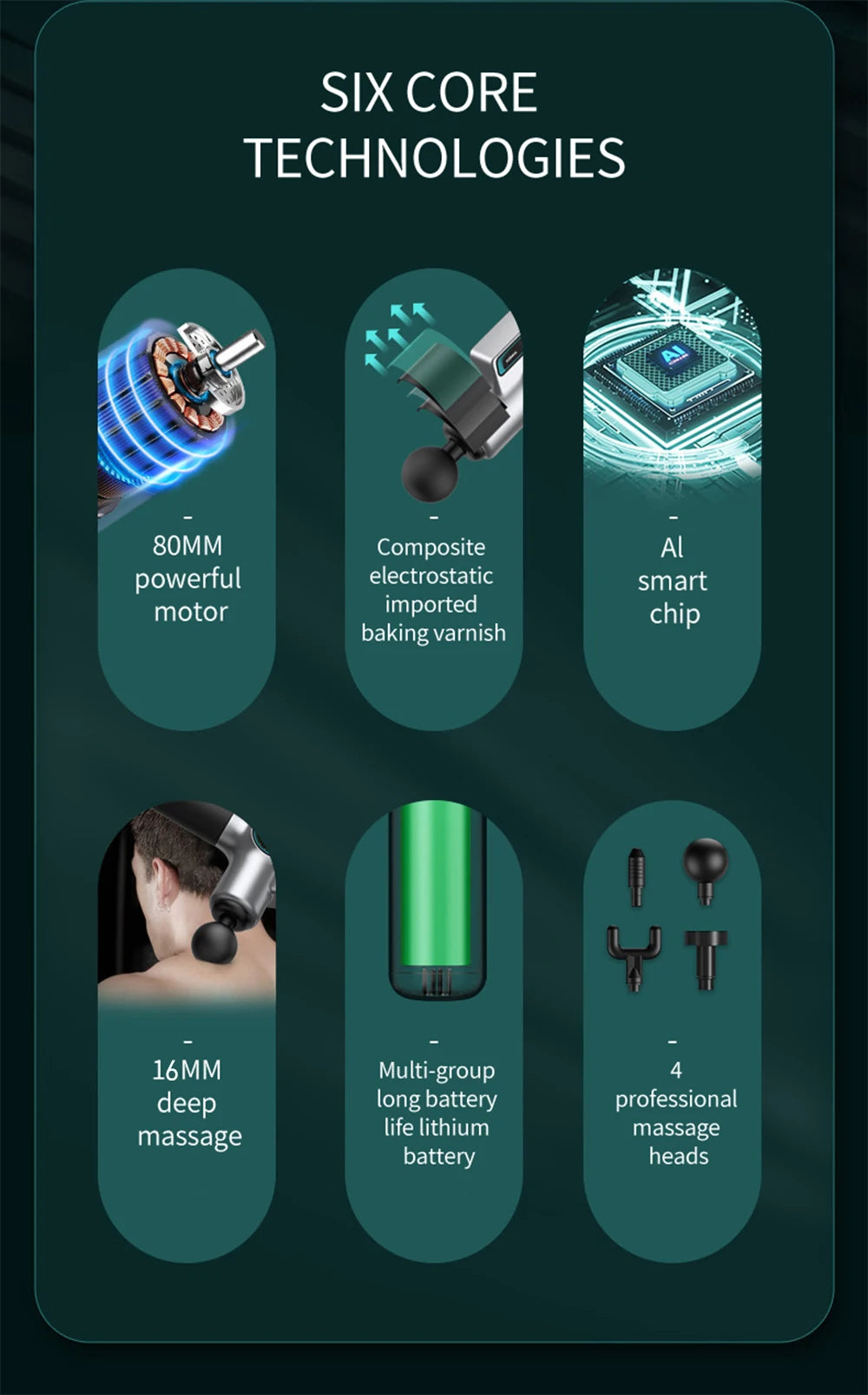 99 Speed Professional Muscle Massage Gun Massager Massager for Neck and Back Massage Instrument Dropshipping Fitness Equipment