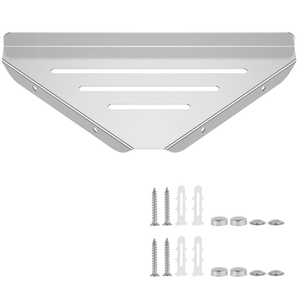 Étagère de douche d'angle sans perçage en inox 304 – Rangement salle de bain