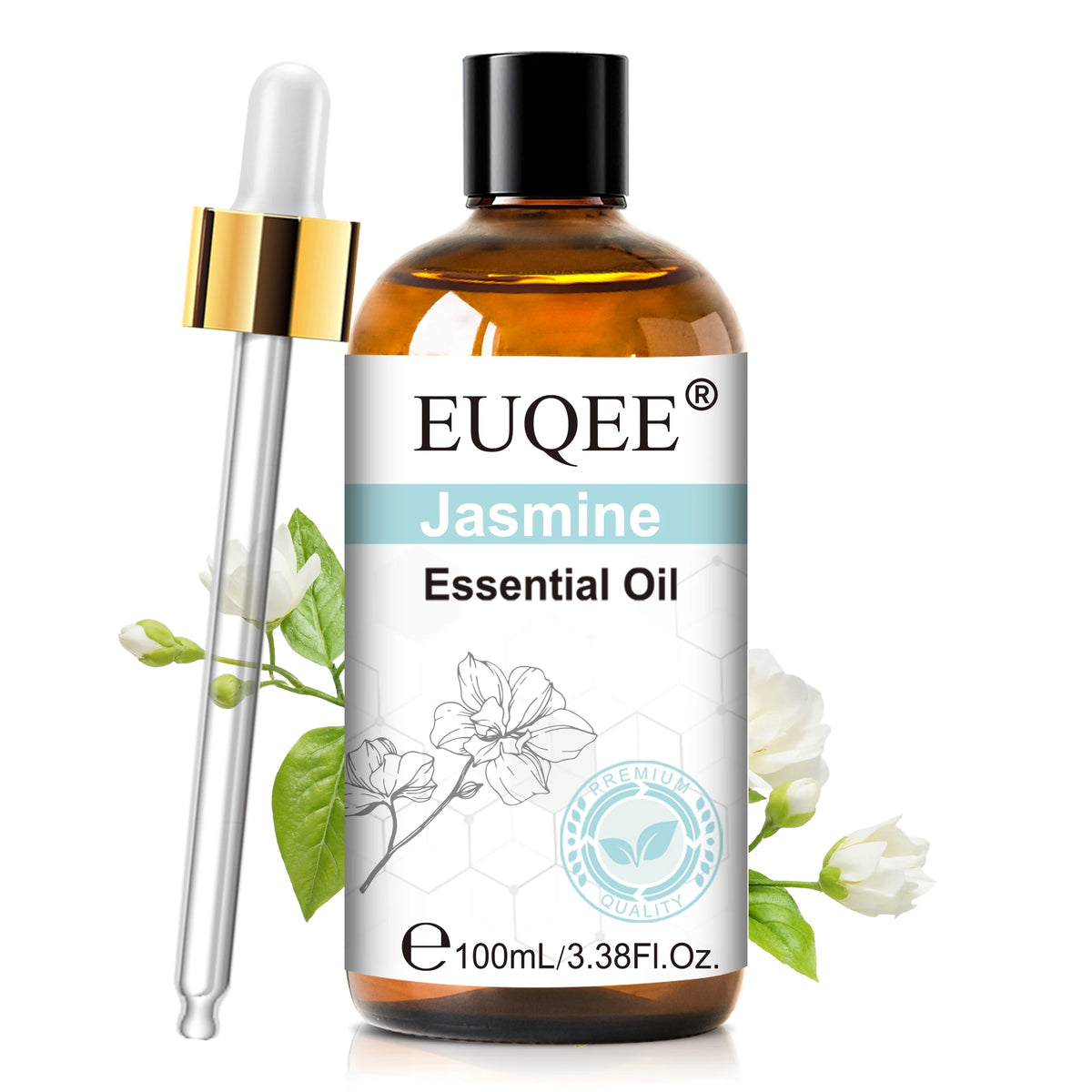 EUQEE 3.38FI.Oz. Aromatherapy Essential Oil For Reed Diffuser Humidifier-100ml Vanilla Lavender Cinnamon Lemon Essential Oils