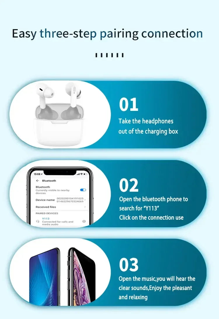 TWS Bluetooth Earphone Air Pro Wireless Earphone Sound Noise Cancelling Bluetooth Earbuds Touch Control Headphones