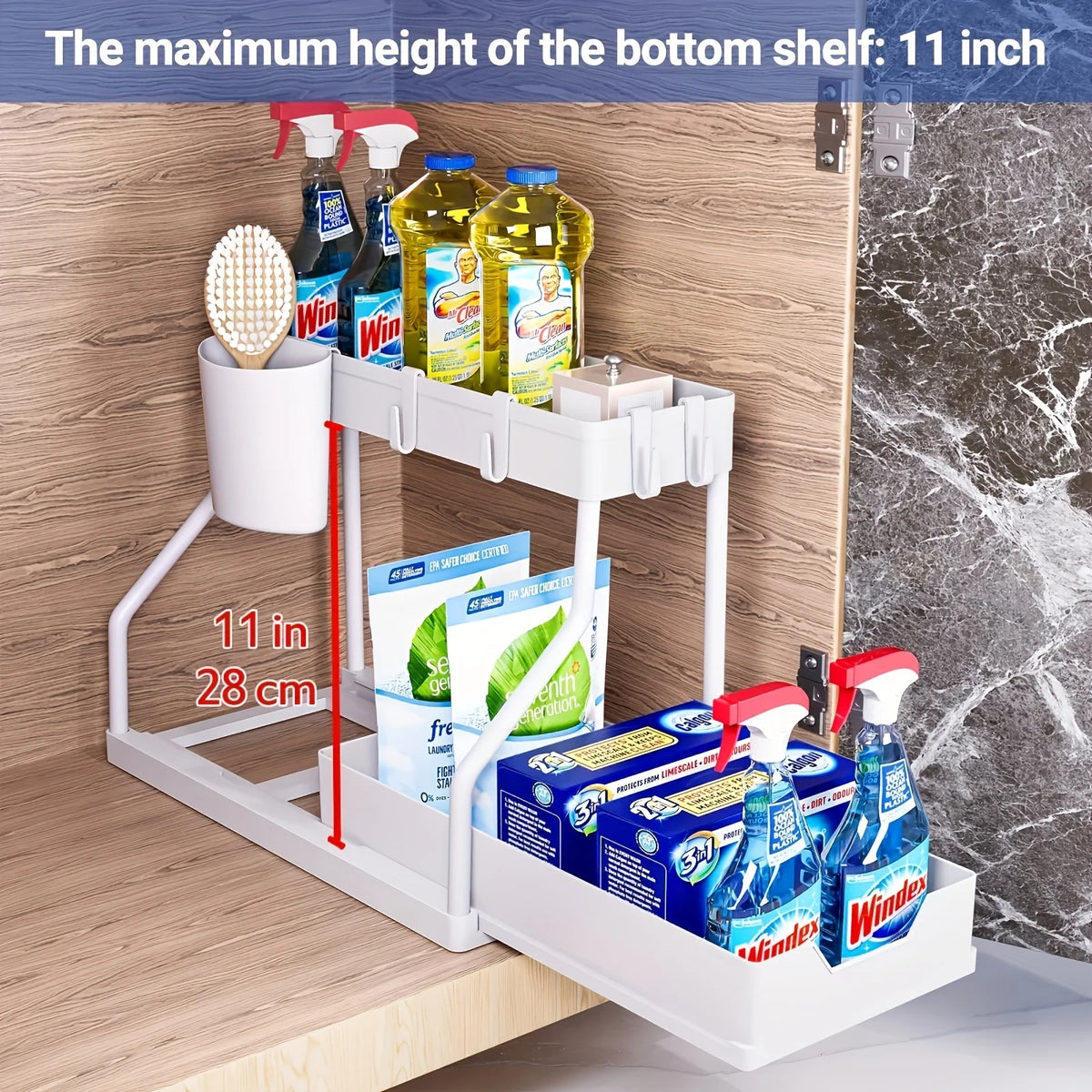 MaxiSpace™ | L'organiseur coulissant qui libère enfin de la place sous votre évier