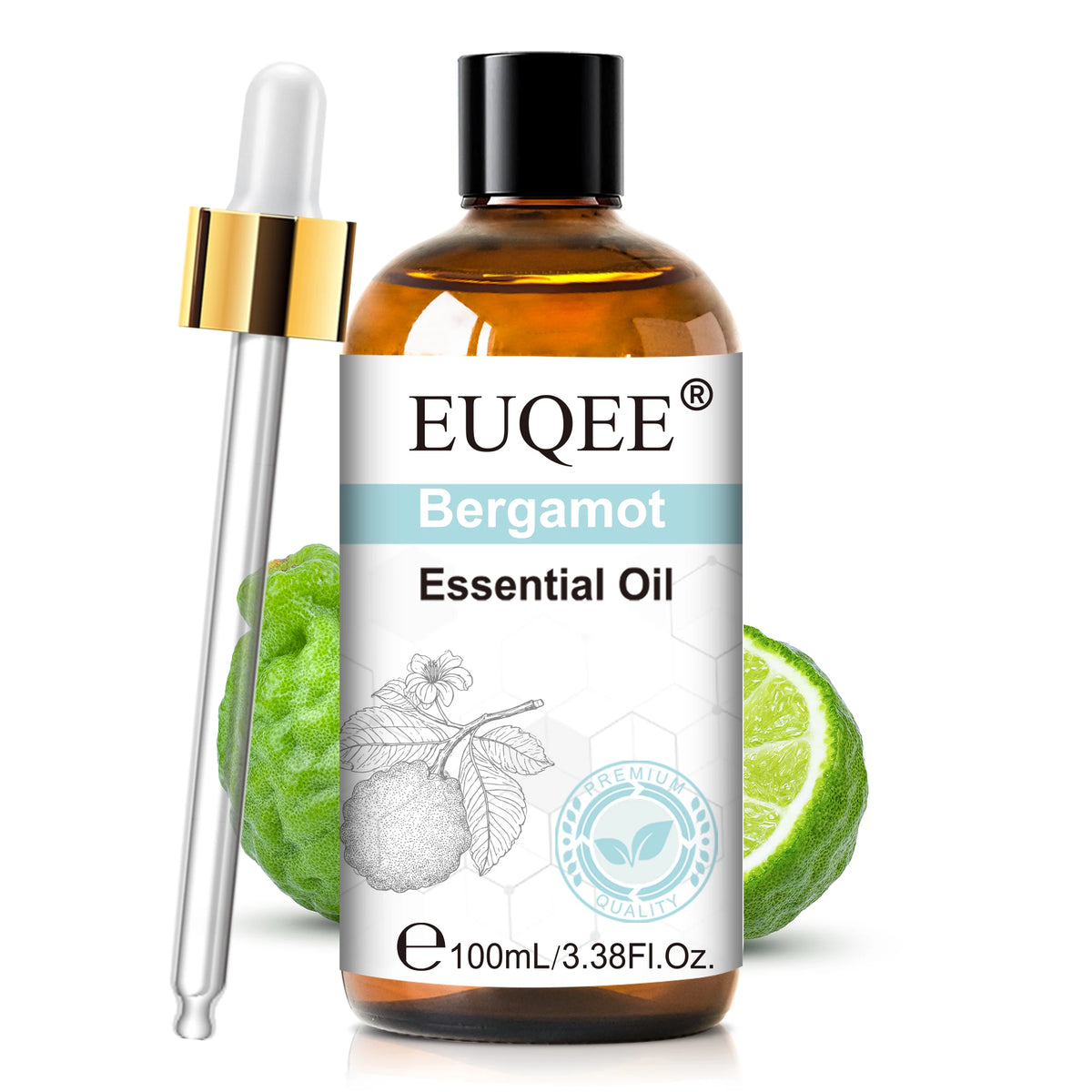 EUQEE 3.38FI.Oz. Aromatherapy Essential Oil For Reed Diffuser Humidifier-100ml Vanilla Lavender Cinnamon Lemon Essential Oils