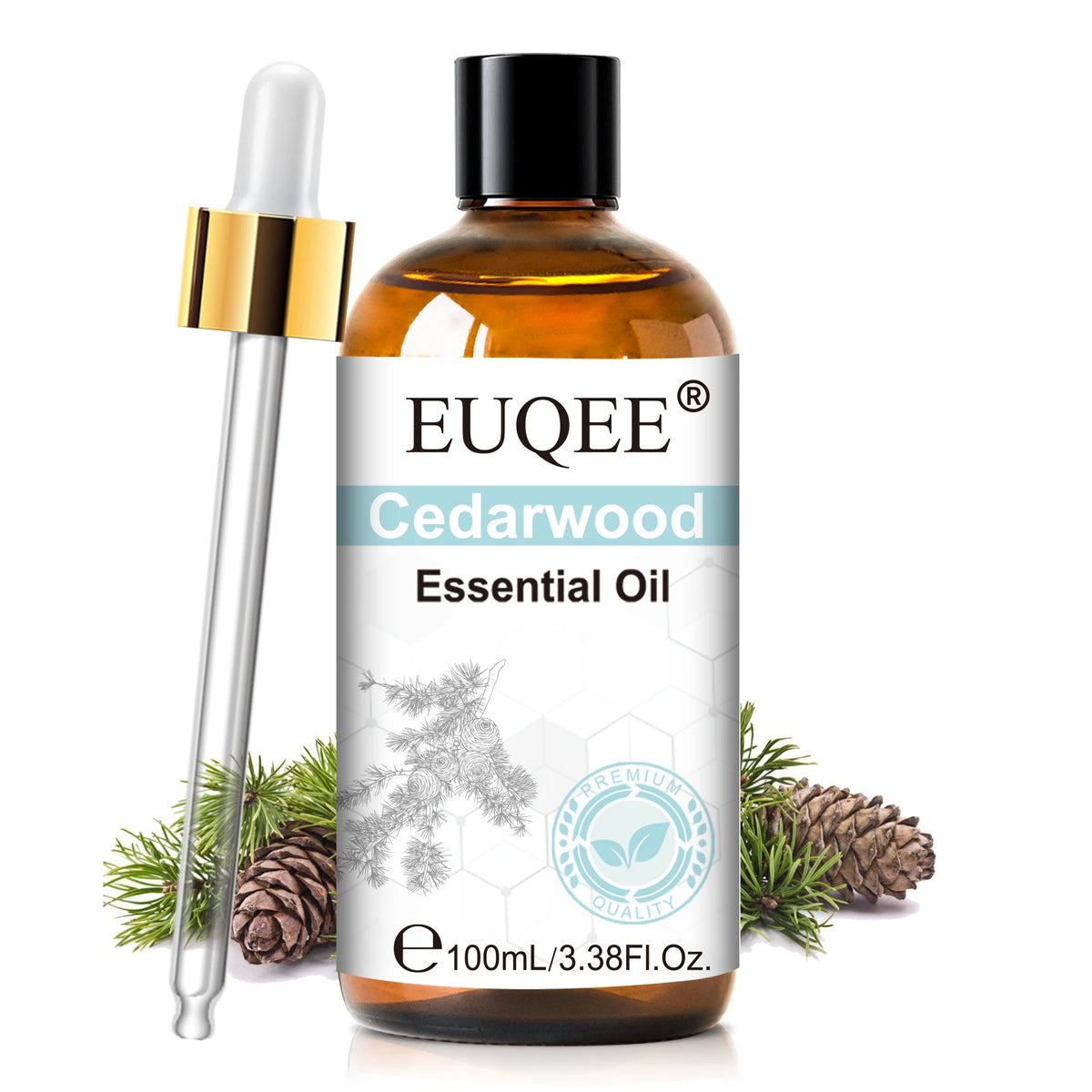 EUQEE 3.38FI.Oz. Aromatherapy Essential Oil For Reed Diffuser Humidifier-100ml Vanilla Lavender Cinnamon Lemon Essential Oils