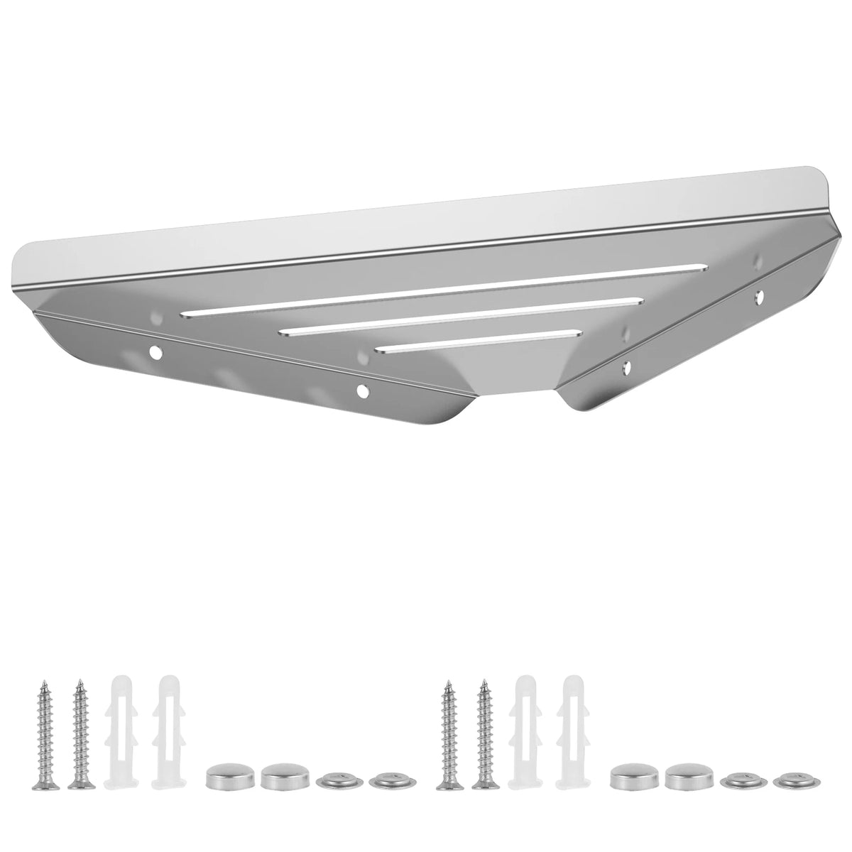 Étagère de douche d'angle sans perçage en inox 304 – Rangement salle de bain