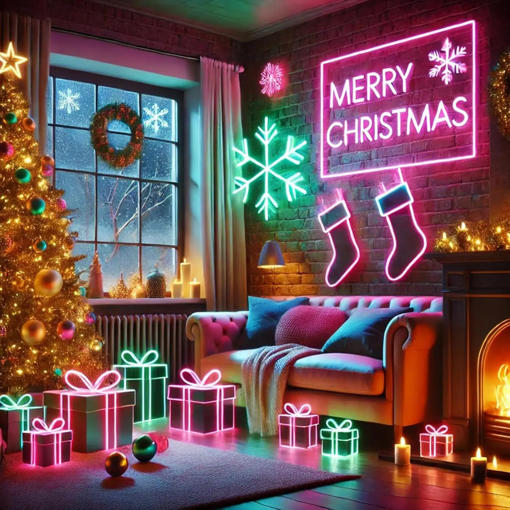 RGB Flexible Neon Strip Lights with App/Remote Control, Multiple Modes, Music Sync,  IP65 Waterproof LED Strip Neon Rope Lamp