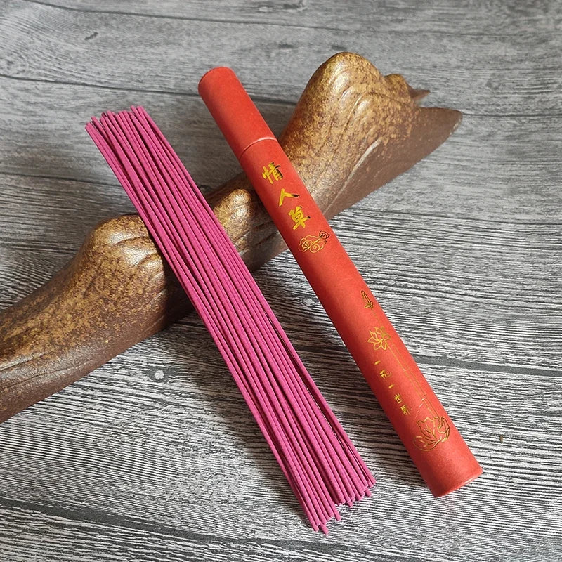 Y 40Pcs Natural Sandalwood Incense Sticks Home Incense Stick Aroma Blessing Ceremony Pray Buddha Incense Lavender Green Tea Rose