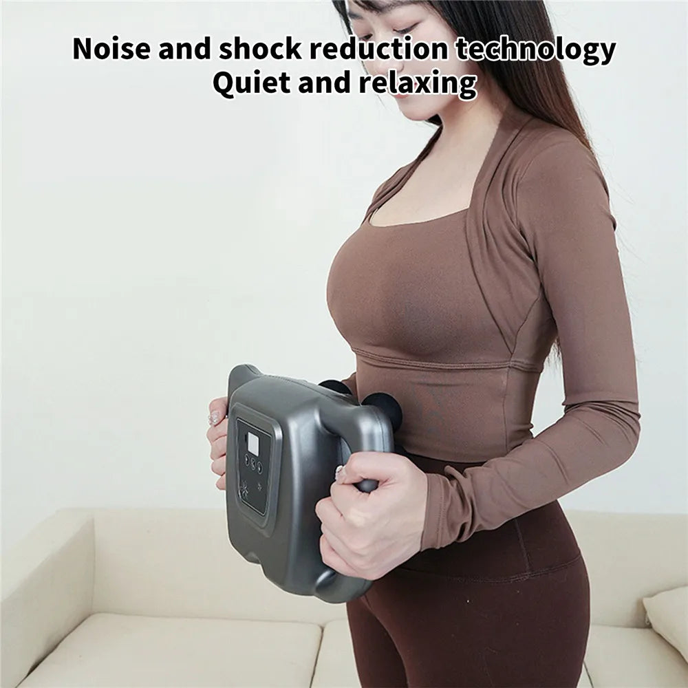 16/24 Head Fascia Gun Muscle Massage Gun High Frequency Neck Shoulder Waist Massage Machine Professional Muscle Massage Gun