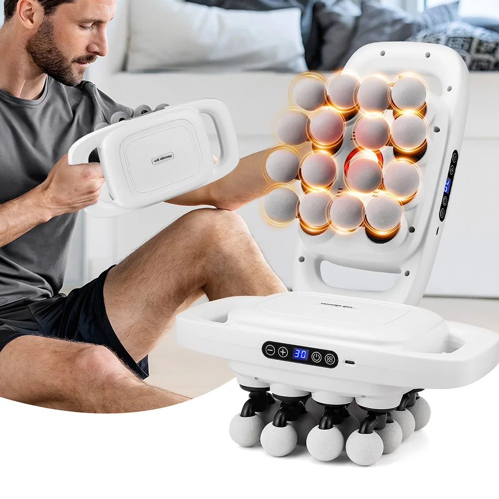 16-Head Fascia Gun High-Frequency Vibration Body Massage Gun Waist and Back  Massager Neck Shoulder Massager Muscle masajeador