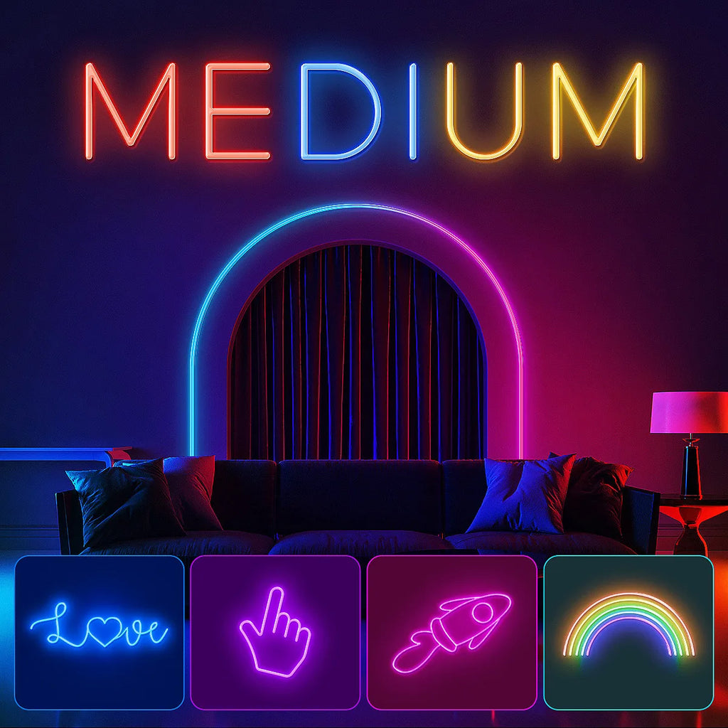 RGB Flexible Neon Strip Lights with App/Remote Control, Multiple Modes, Music Sync,  IP65 Waterproof LED Strip Neon Rope Lamp