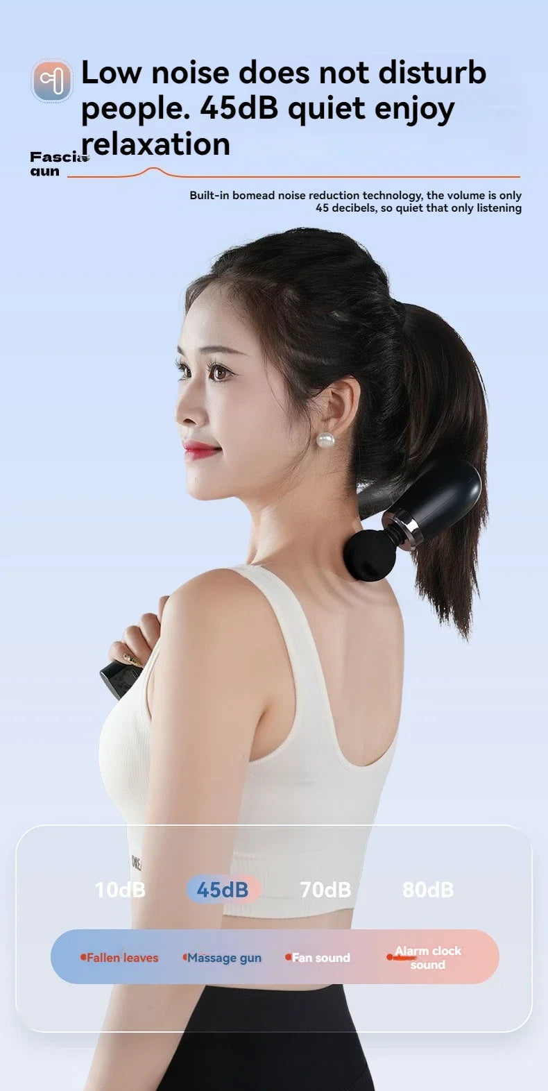 2025 New Smart Fascia Gun Electric Massager Massage Hammer Electric Fascia Gun Home Handheld Hammer Back Artifact Christmas Gift