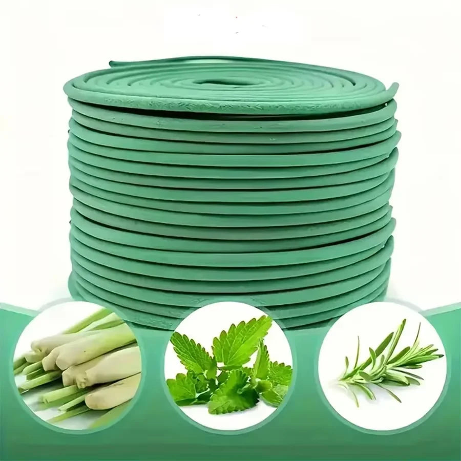 Natural Lemongrass Scent 20/40pcs Citronella Incense Coils with Holder - Outdoor, Poolside, Patio, Porch, Deck, Camping