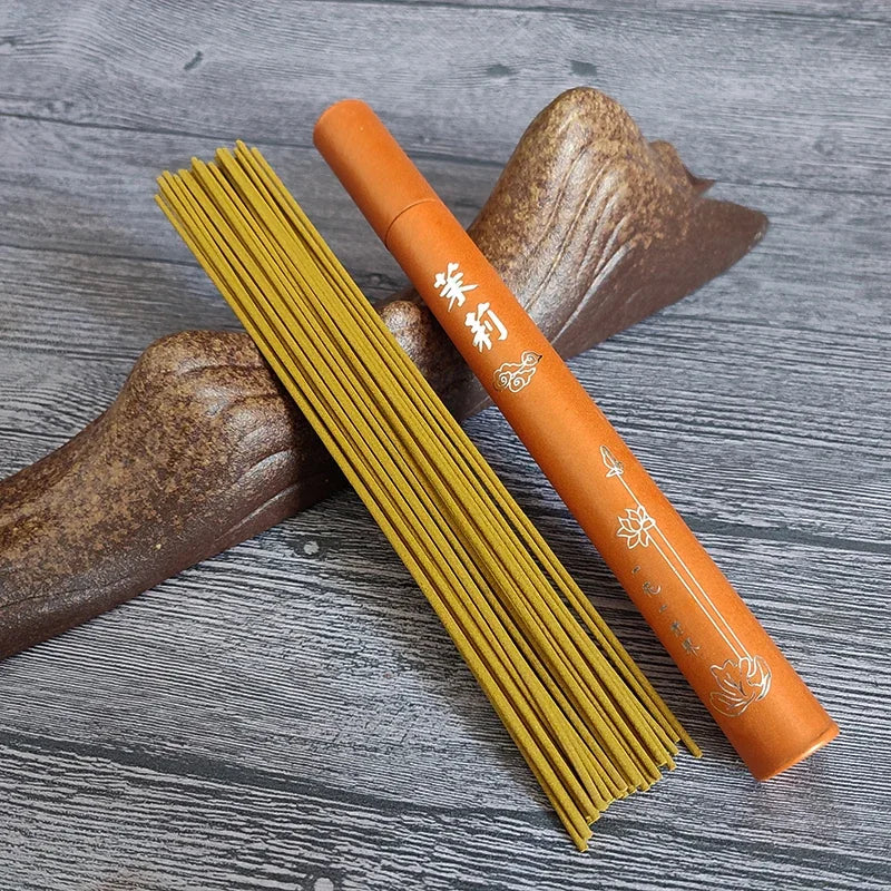 Y 40Pcs Natural Sandalwood Incense Sticks Home Incense Stick Aroma Blessing Ceremony Pray Buddha Incense Lavender Green Tea Rose