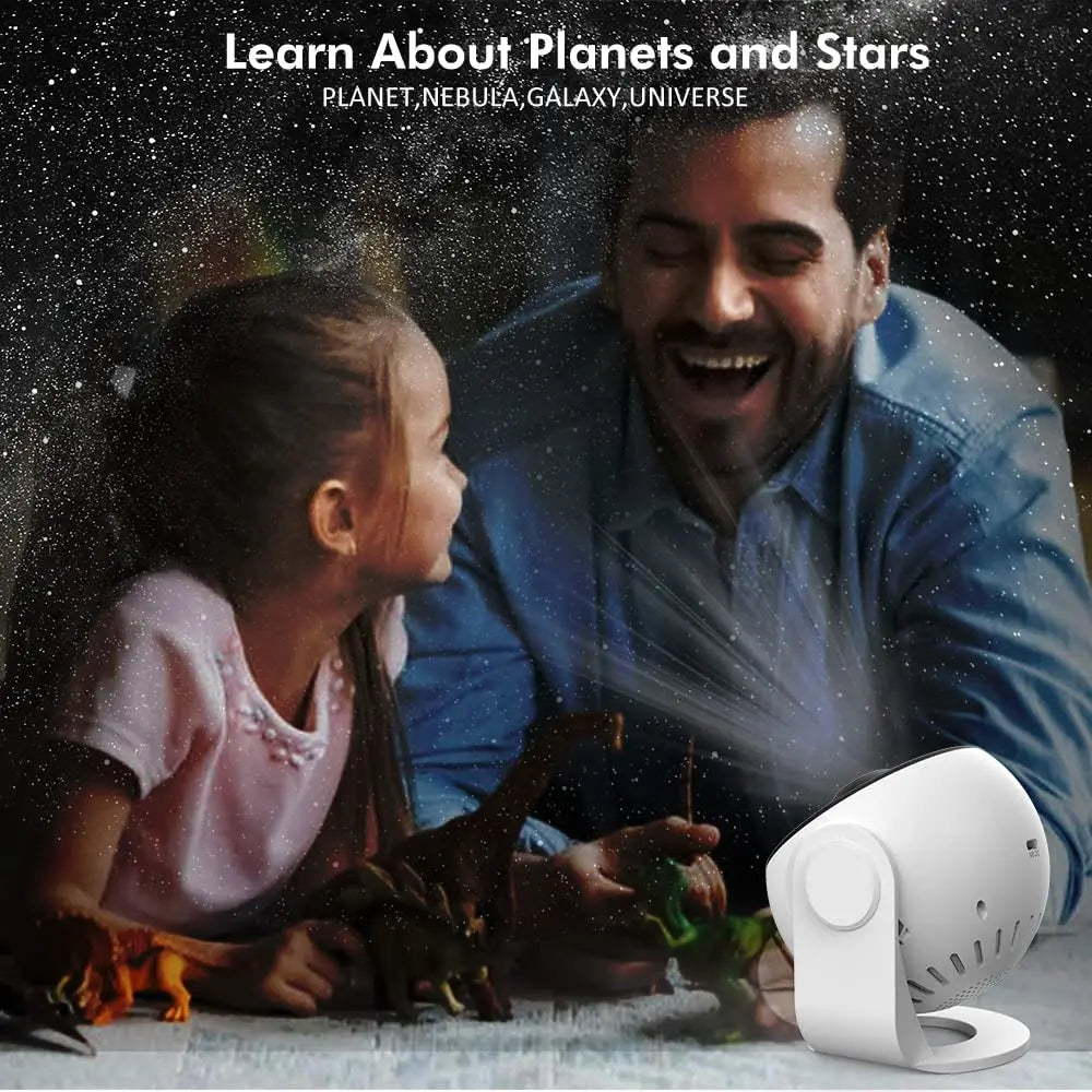 Projecteur ciel étoilé Galaxy 13 en 1 – Veilleuse LED rotative 360° avec minuteur