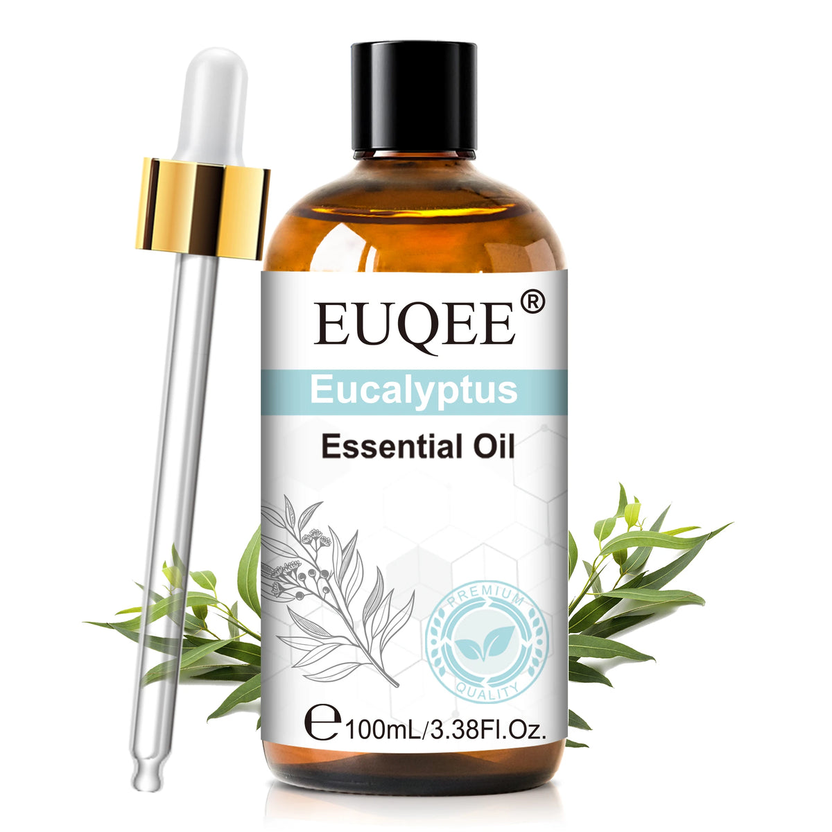 EUQEE 3.38FI.Oz. Aromatherapy Essential Oil For Reed Diffuser Humidifier-100ml Vanilla Lavender Cinnamon Lemon Essential Oils