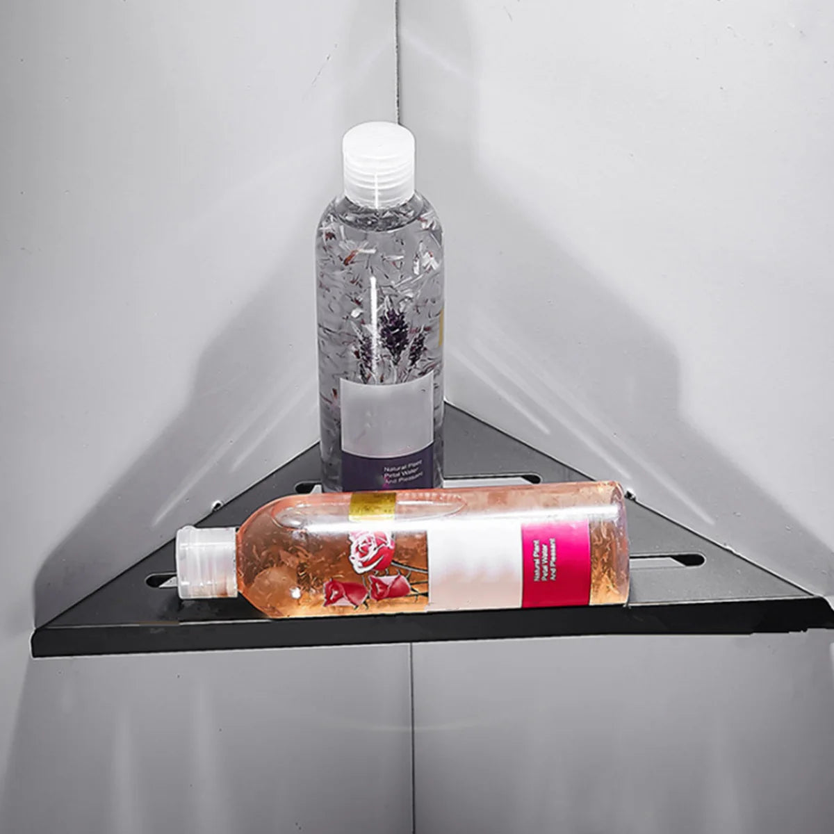 Étagère de douche d'angle sans perçage en inox 304 – Rangement salle de bain