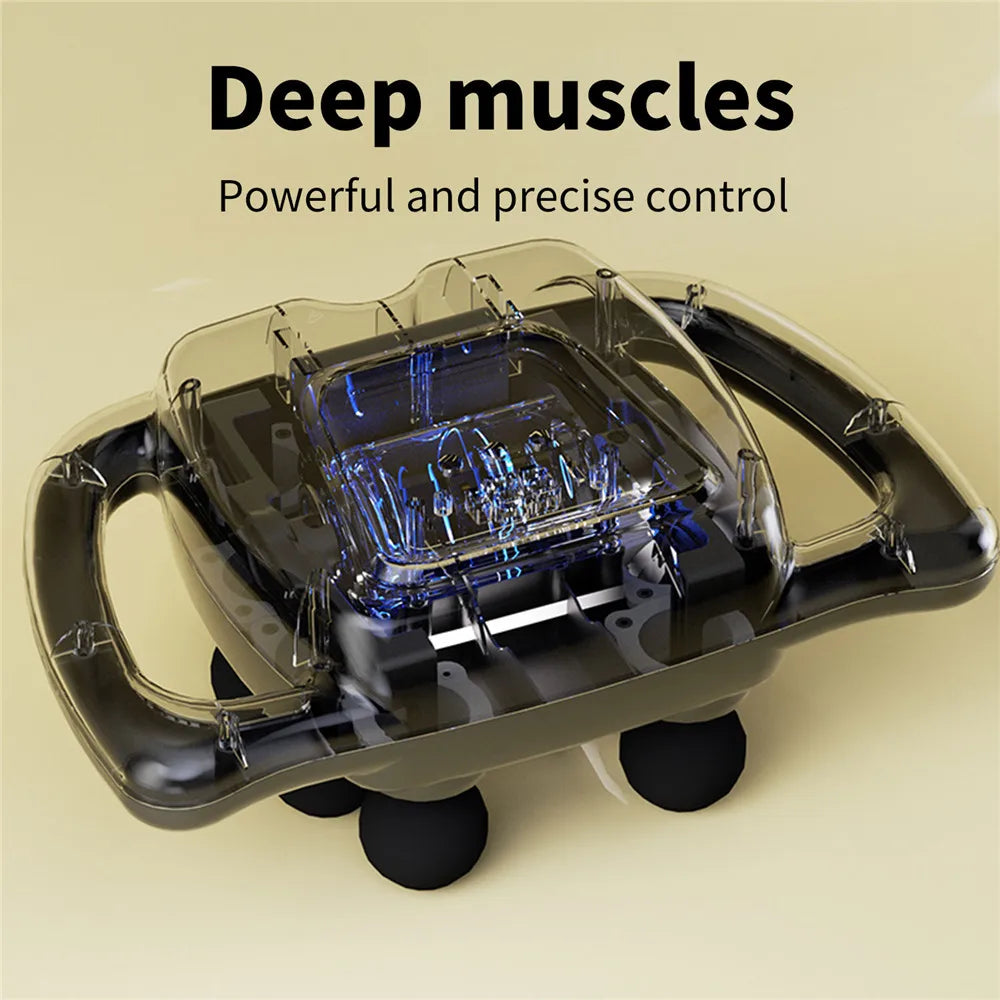 16/24 Head Fascia Gun Muscle Massage Gun High Frequency Neck Shoulder Waist Massage Machine Professional Muscle Massage Gun