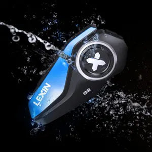 Lexin G2P Motorcycle Intercom Helmet Bluetooth Headsets,Handsfree Communicator Up to 6 Riders Interphone with FM Radio