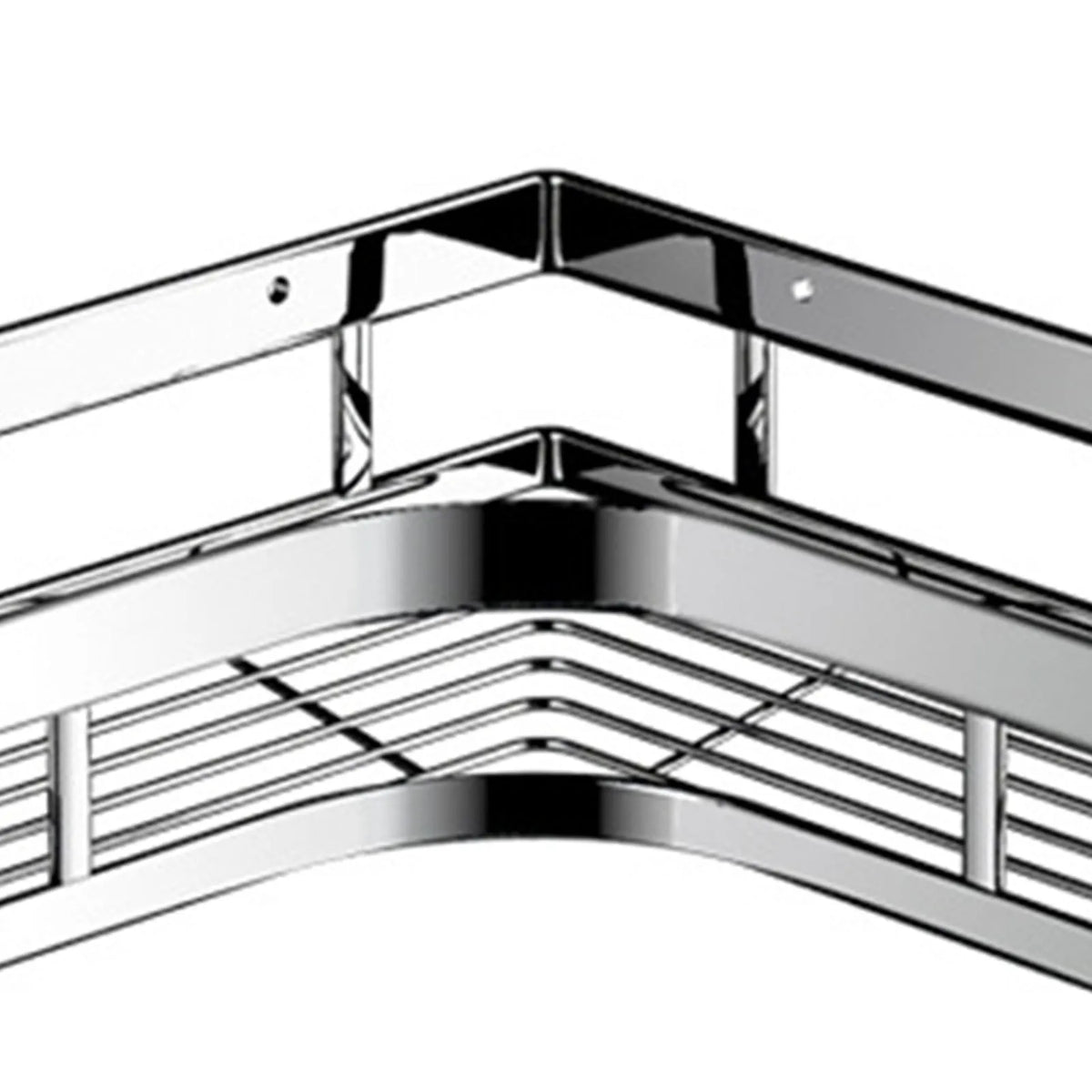 Bathroom Shower Caddy Shelf Stainless Steel No Drilling Corner Bath Organizer with Non Marking Adhesives for Home