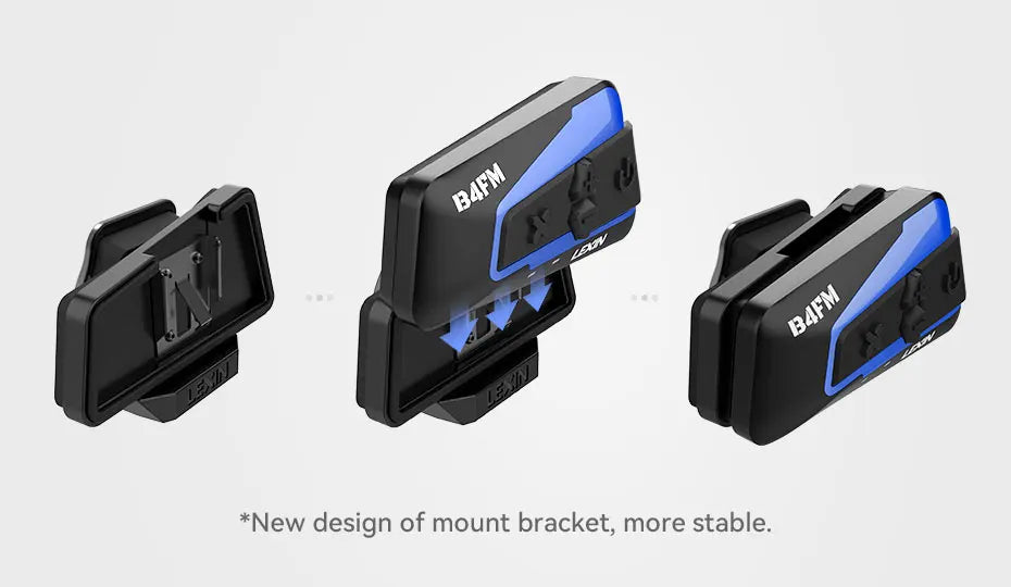 Lexin B4FM-X Bluetooth Motorcycle Intercom Helmet Headsets,BT 5.0 Wireless Communication Interphone Music Sharing 10 Riders