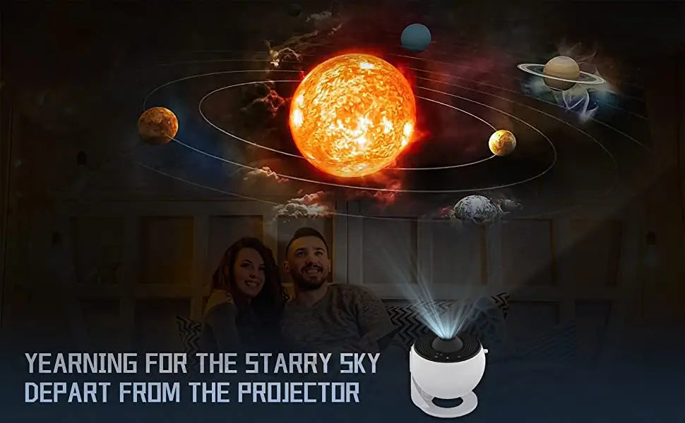 Projecteur ciel étoilé Galaxy 13 en 1 – Veilleuse LED rotative 360° avec minuteur