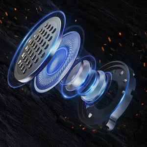 Lexin G2P Motorcycle Intercom Helmet Bluetooth Headsets,Handsfree Communicator Up to 6 Riders Interphone with FM Radio