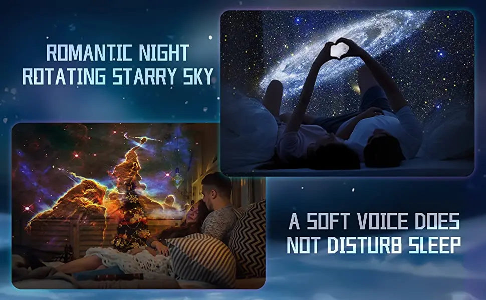 Projecteur ciel étoilé Galaxy 13 en 1 – Veilleuse LED rotative 360° avec minuteur