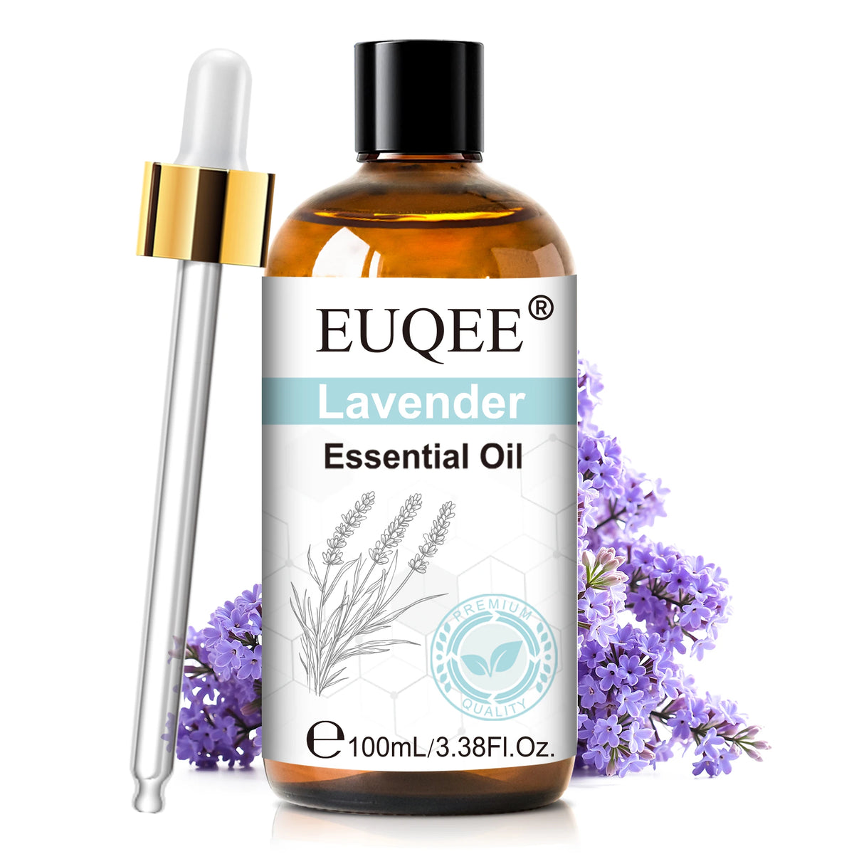 EUQEE 3.38FI.Oz. Aromatherapy Essential Oil For Reed Diffuser Humidifier-100ml Vanilla Lavender Cinnamon Lemon Essential Oils