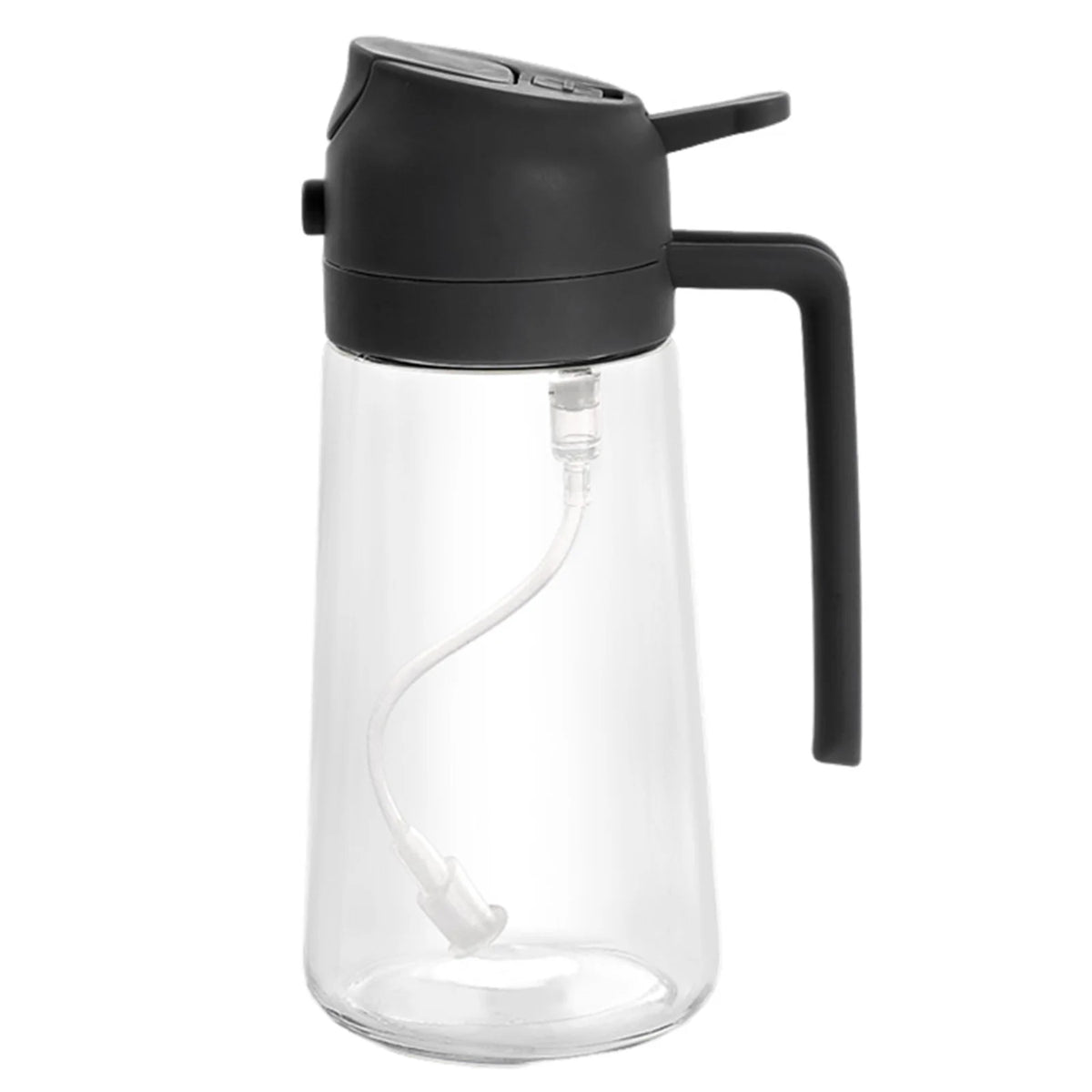 470ML/500ML 2in1 Olive Oil Dispenser Bottle Oil Sprayer Stainless Steel/Glass Oil Sprayer Bottle for Cooking Kitchen Accessories