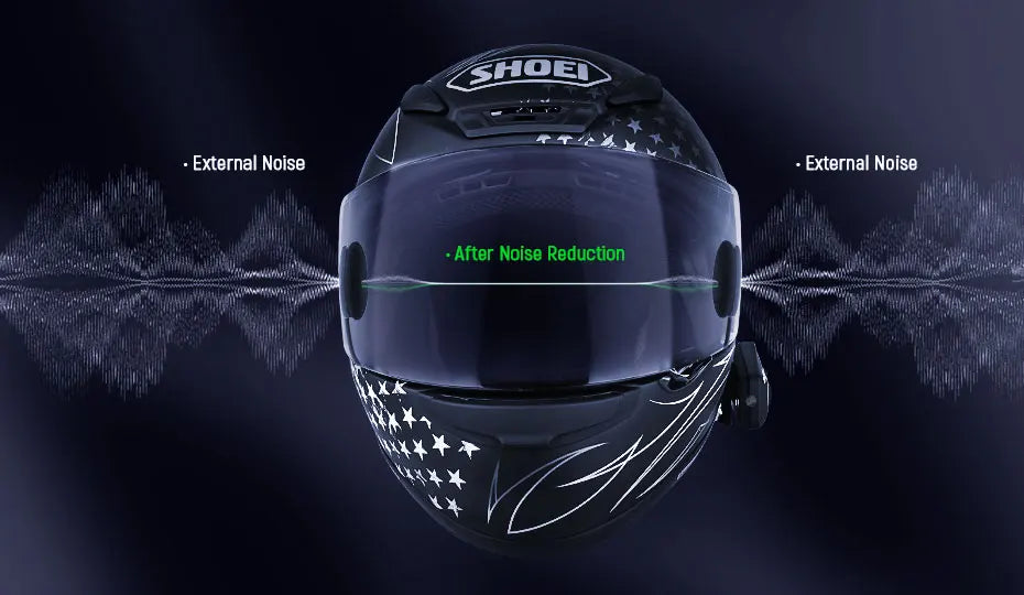 Lexin B4FM-X Bluetooth Motorcycle Intercom Helmet Headsets,BT 5.0 Wireless Communication Interphone Music Sharing 10 Riders