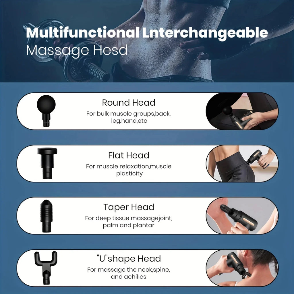 99 Speed Professional Muscle Massage Gun Massager Massager for Neck and Back Massage Instrument Dropshipping Fitness Equipment